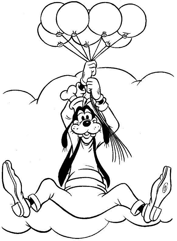 Fisă de colorat cu Goofy de colorat p27