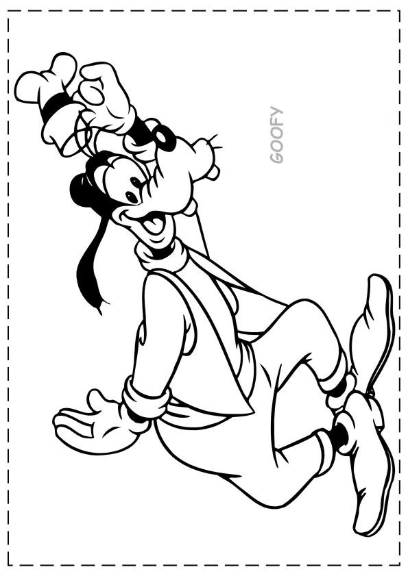 Fisă de colorat cu Goofy de colorat p28