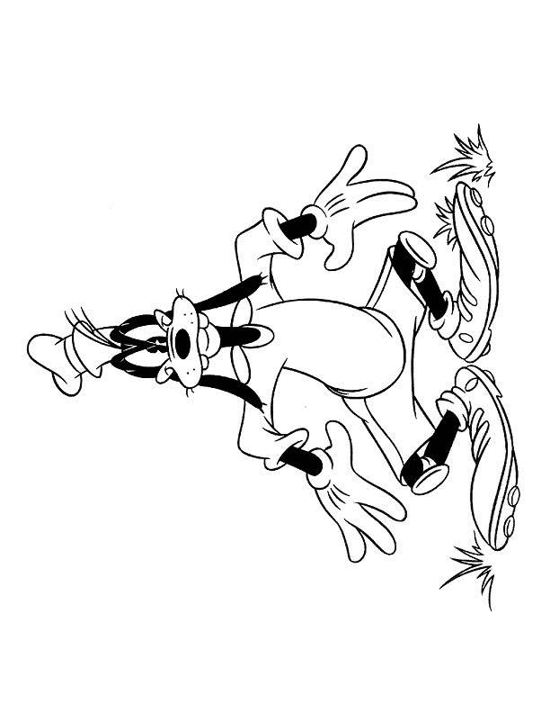 Fisă de colorat cu Goofy de colorat p29