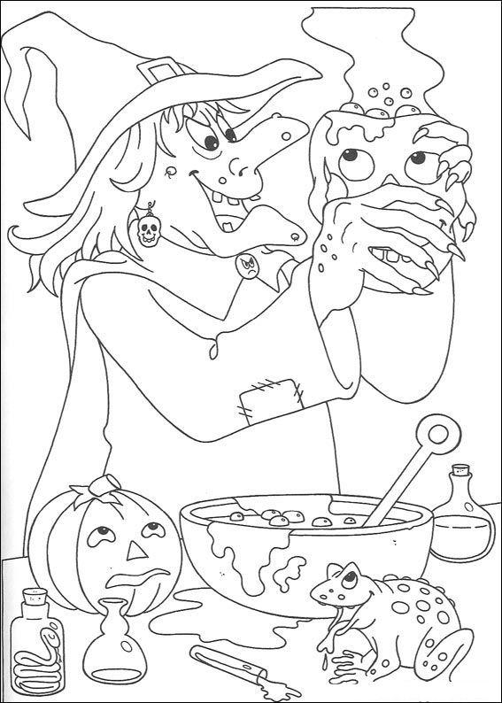 Fisă de colorat cu Hallowen de colorat p05