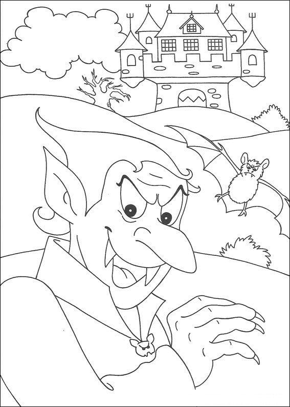 Fisă de colorat cu Hallowen de colorat p06