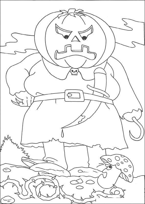 Fisă de colorat cu Hallowen de colorat p07