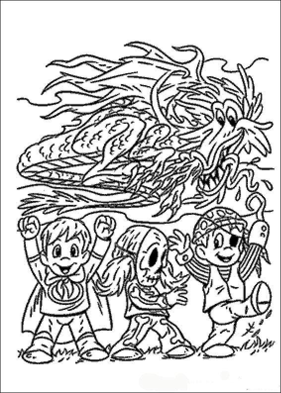 Fisă de colorat cu Hallowen de colorat p10