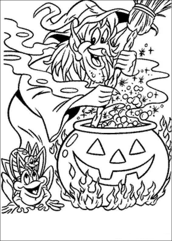 Fisă de colorat cu Hallowen de colorat p102