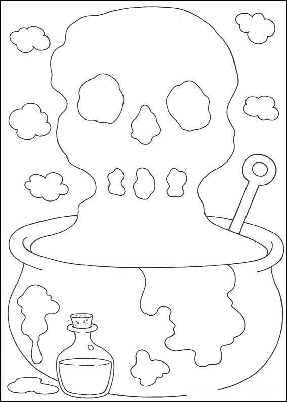 Fisă de colorat cu Hallowen de colorat p103