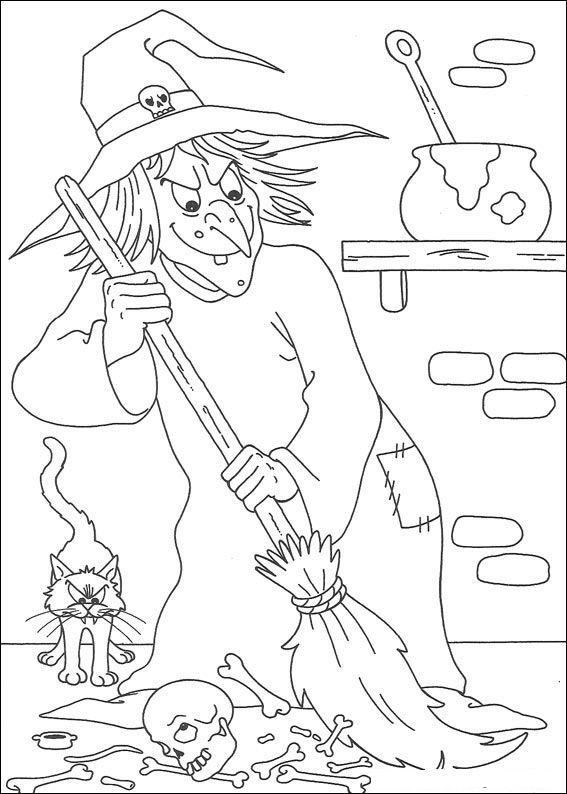 Fisă de colorat cu Hallowen de colorat p104