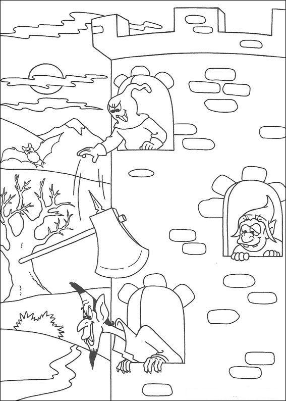 Fisă de colorat cu Hallowen de colorat p106