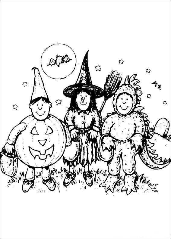 Fisă de colorat cu Hallowen de colorat p17