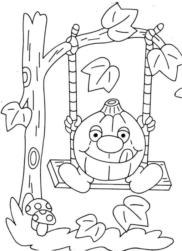 Fisă de colorat cu Hallowen de colorat p24