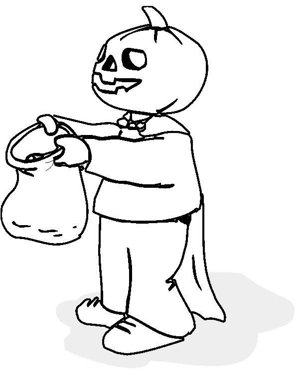 Fisă de colorat cu Hallowen de colorat p40