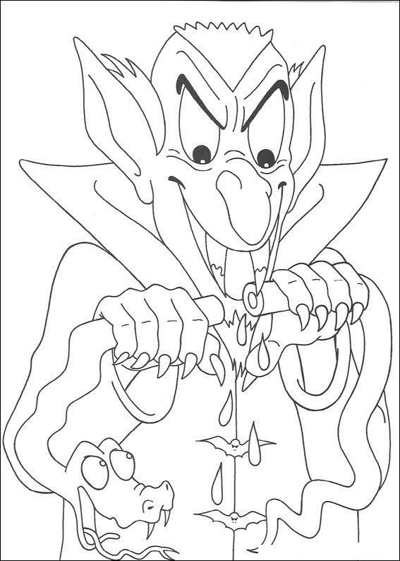 Fisă de colorat cu Hallowen de colorat p41