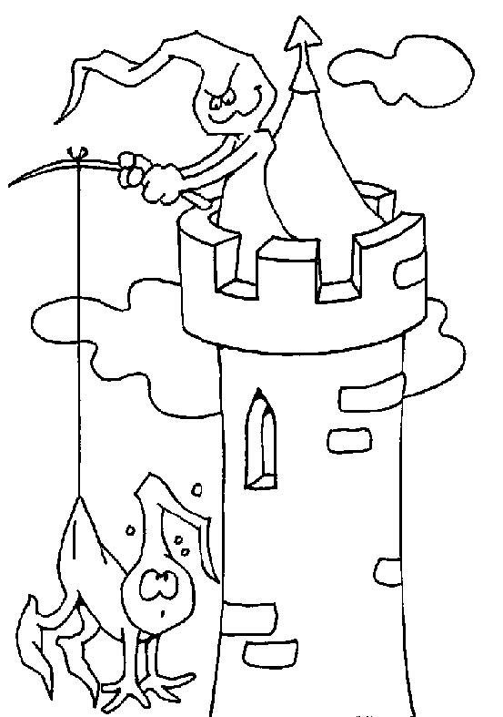 Fisă de colorat cu Hallowen de colorat p48