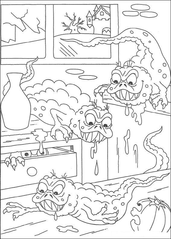 Fisă de colorat cu Hallowen de colorat p65