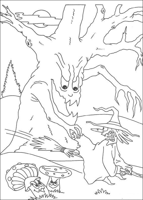 Fisă de colorat cu Hallowen de colorat p77