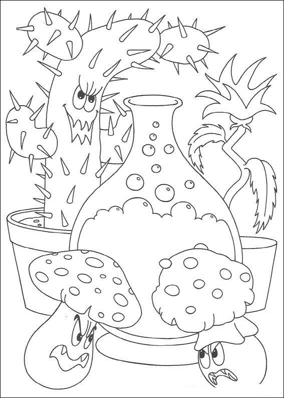 Fisă de colorat cu Hallowen de colorat p84