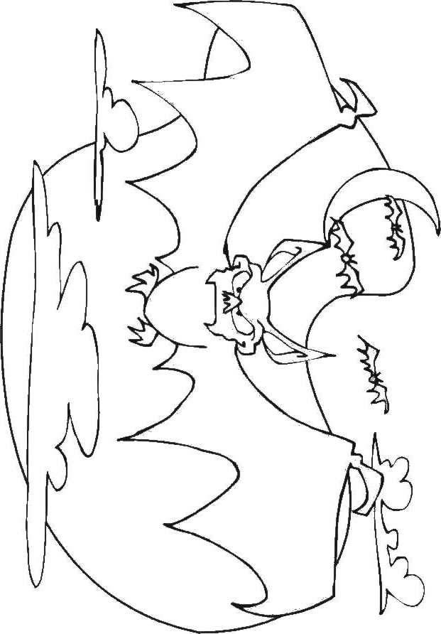 Fisă de colorat cu Hallowen de colorat p97