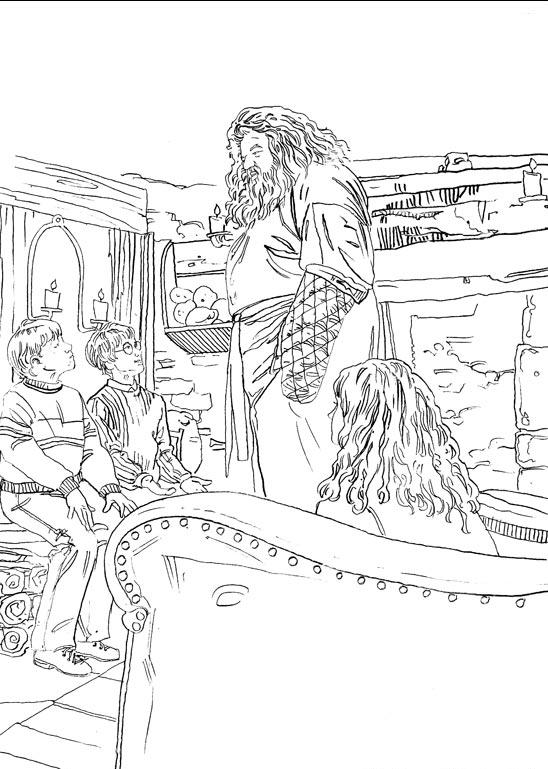 Fisă de colorat cu Harry potter de colorat p07