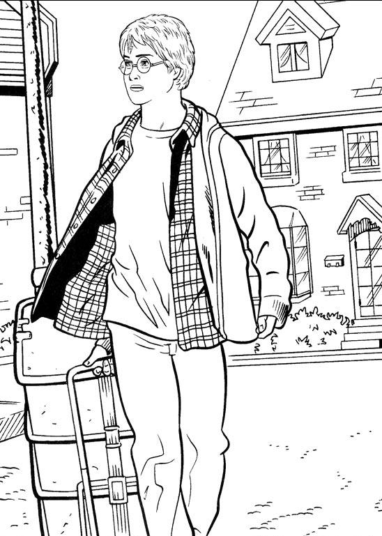 Fisă de colorat cu Harry potter de colorat p10