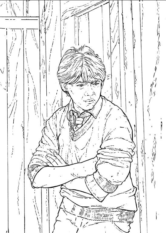 Fisă de colorat cu Harry potter de colorat p11