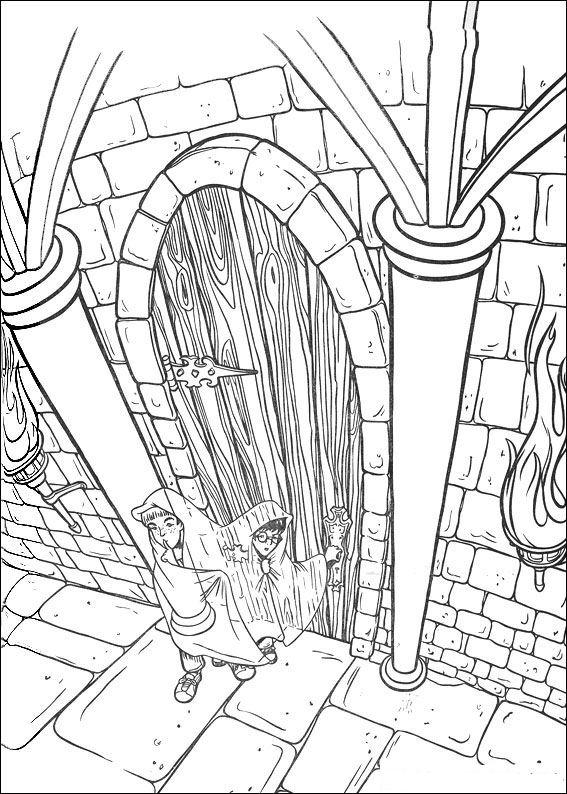 Fisă de colorat cu Harry potter de colorat p22