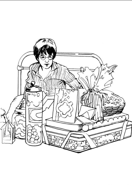 Fisă de colorat cu Harry potter de colorat p25