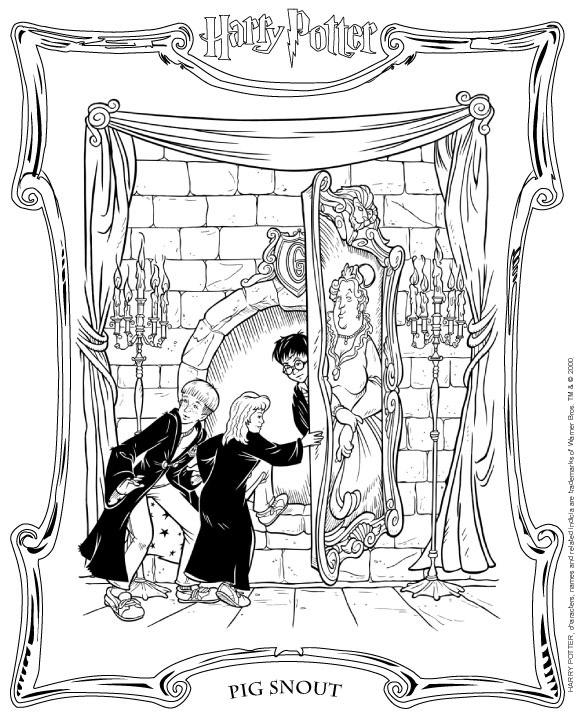 Fisă de colorat cu Harry potter de colorat p33