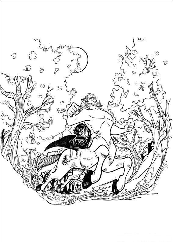 Fisă de colorat cu Harry potter de colorat p34