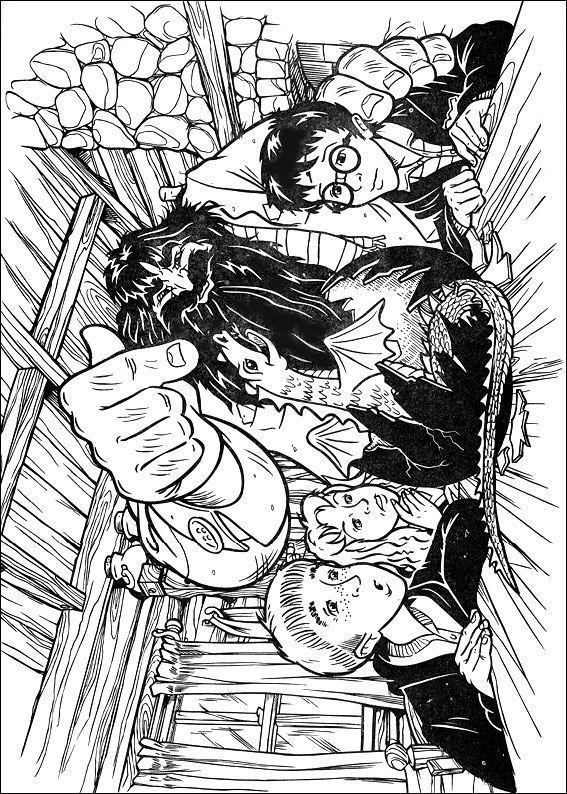 Fisă de colorat cu Harry potter de colorat p39