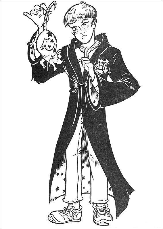 Fisă de colorat cu Harry potter de colorat p42