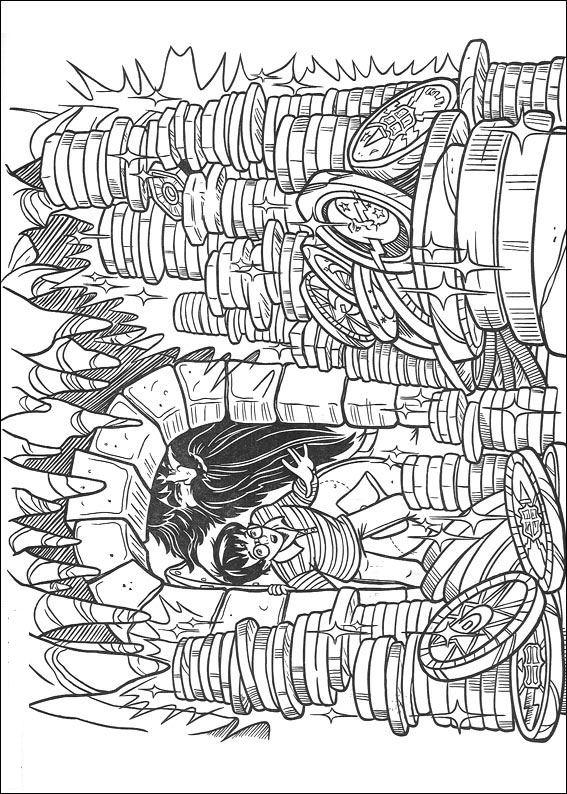 Fisă de colorat cu Harry potter de colorat p45