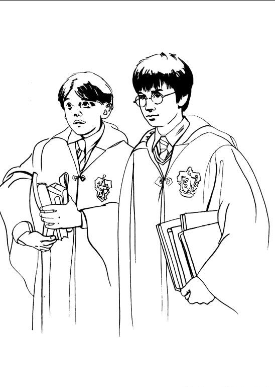 Fisă de colorat cu Harry potter de colorat p48