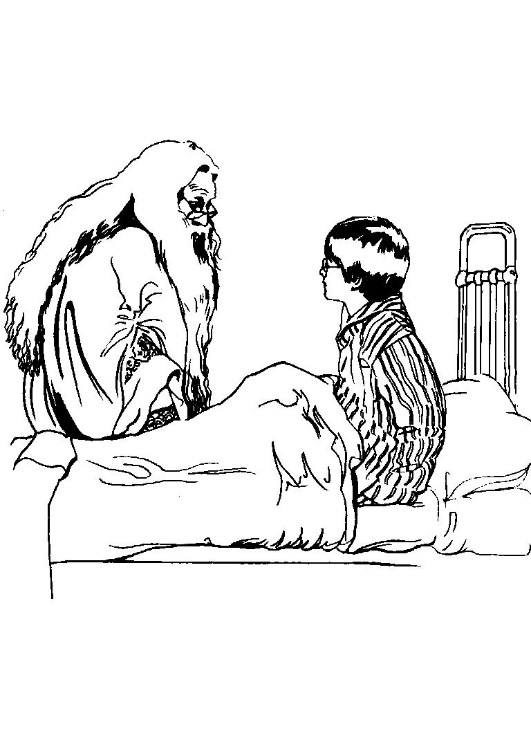 Fisă de colorat cu Harry potter prizonierul din azkaban de colorat p05