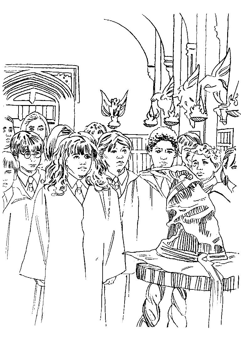 Fisă de colorat cu Harry potter prizonierul din azkaban de colorat p21