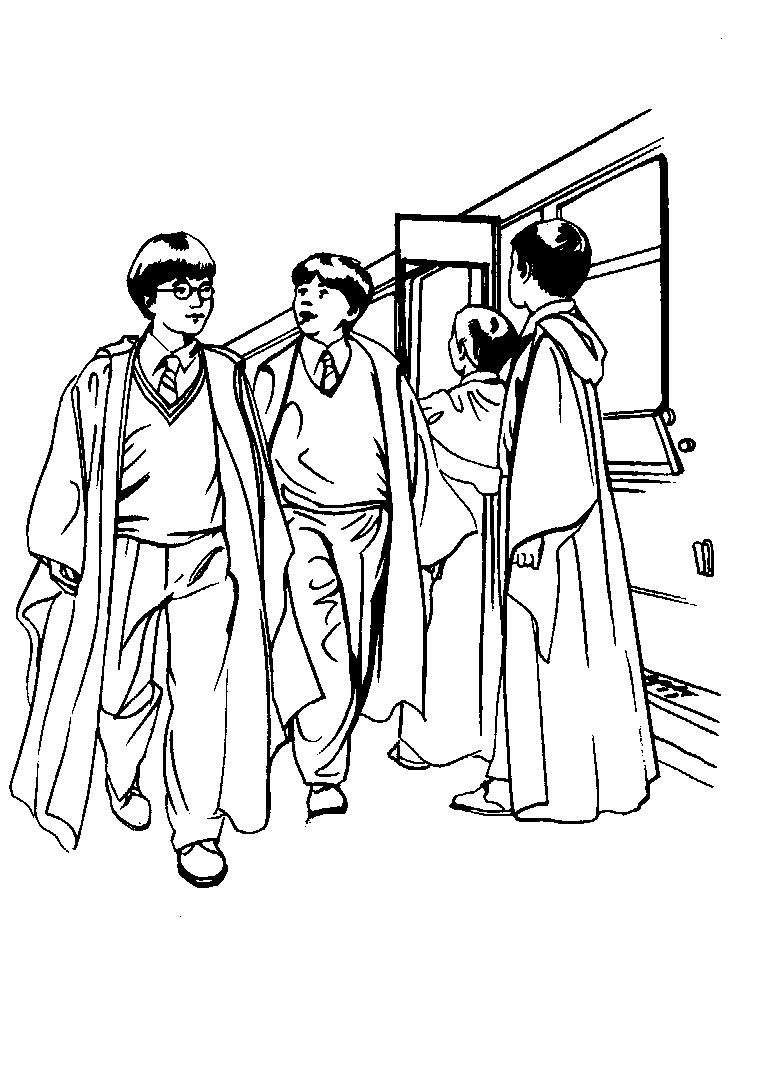 Fisă de colorat cu Harry potter prizonierul din azkaban de colorat p22