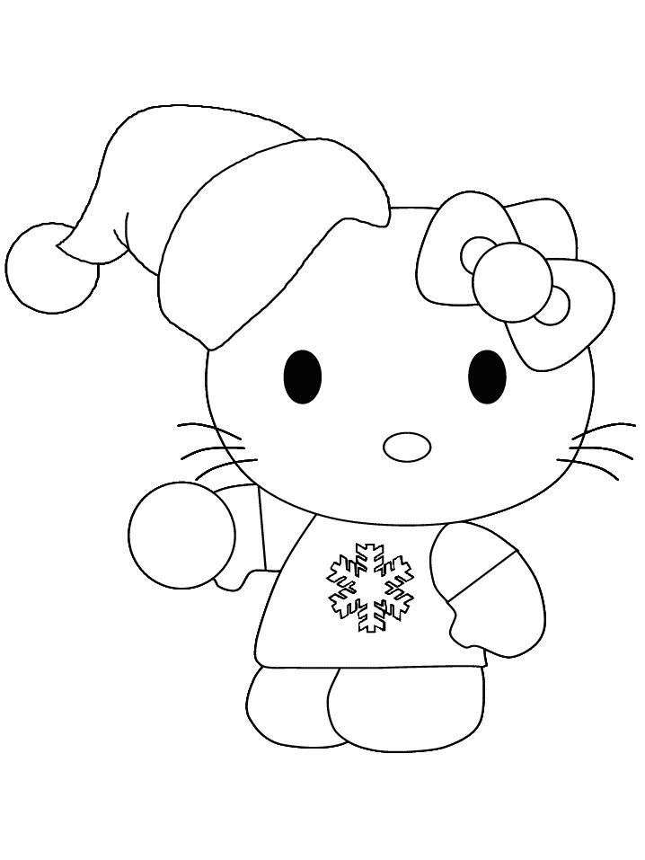 Fisă de colorat cu Hello kitty de colorat p02