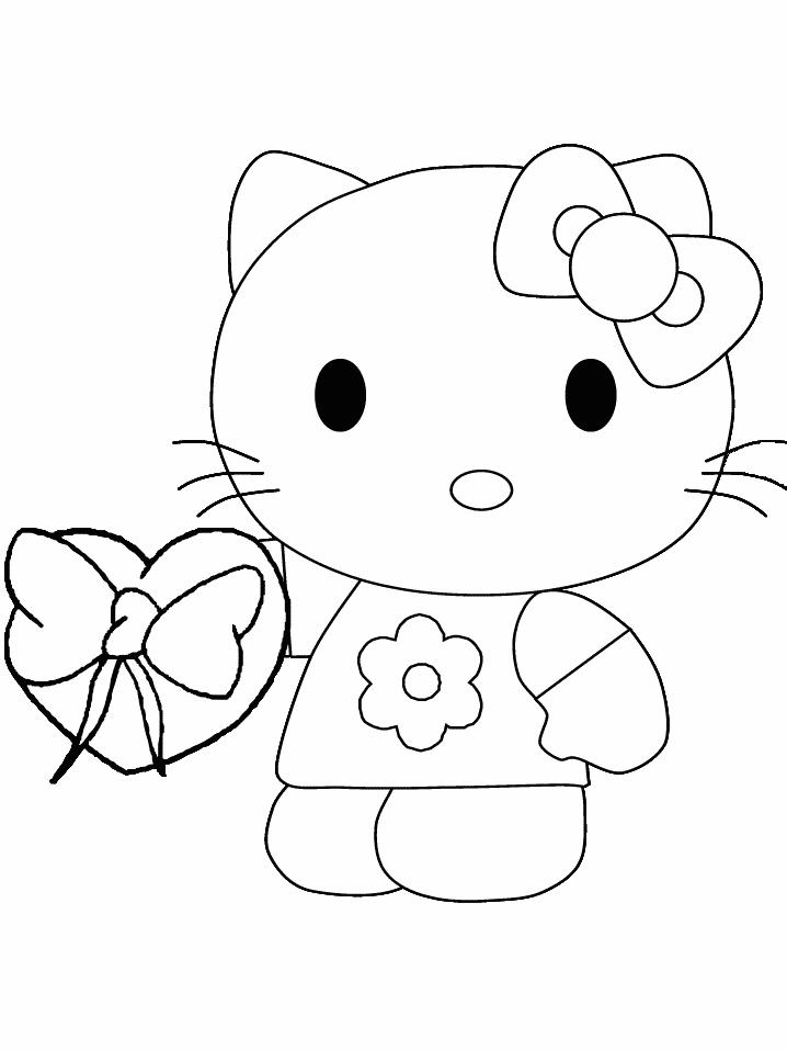 Fisă de colorat cu Hello kitty de colorat p14