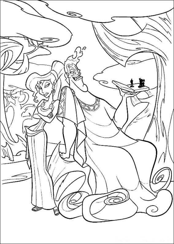 Fisă de colorat cu Hercule de colorat p02