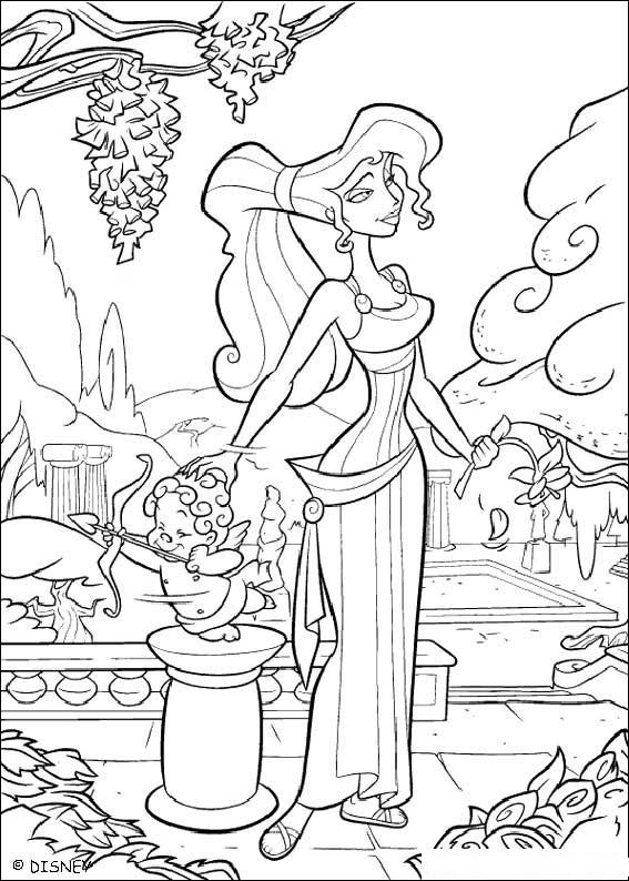 Fisă de colorat cu Hercule de colorat p09