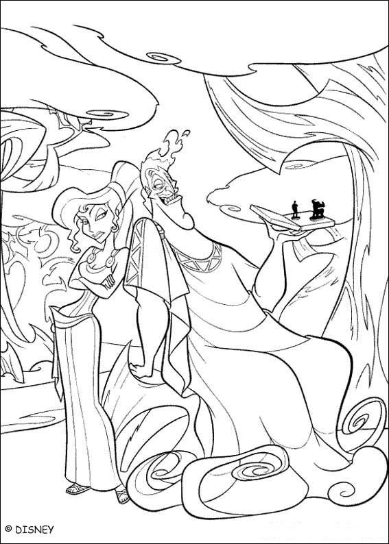 Fisă de colorat cu Hercule de colorat p14