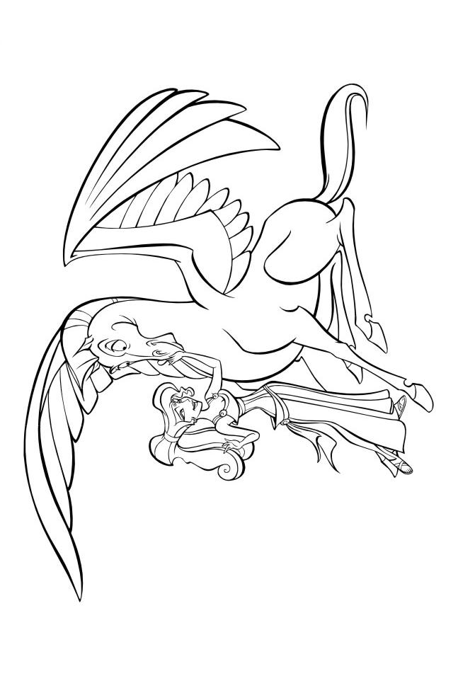 Fisă de colorat cu Hercule de colorat p25