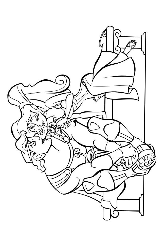 Fisă de colorat cu Hercule de colorat p26