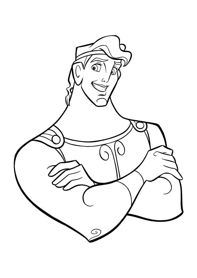 Fisă de colorat cu Hercule de colorat p41