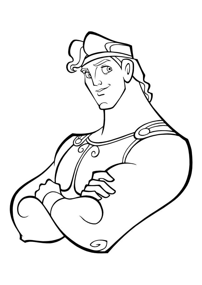 Fisă de colorat cu Hercule de colorat p42