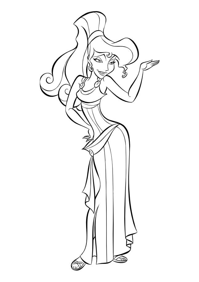 Fisă de colorat cu Hercule de colorat p50