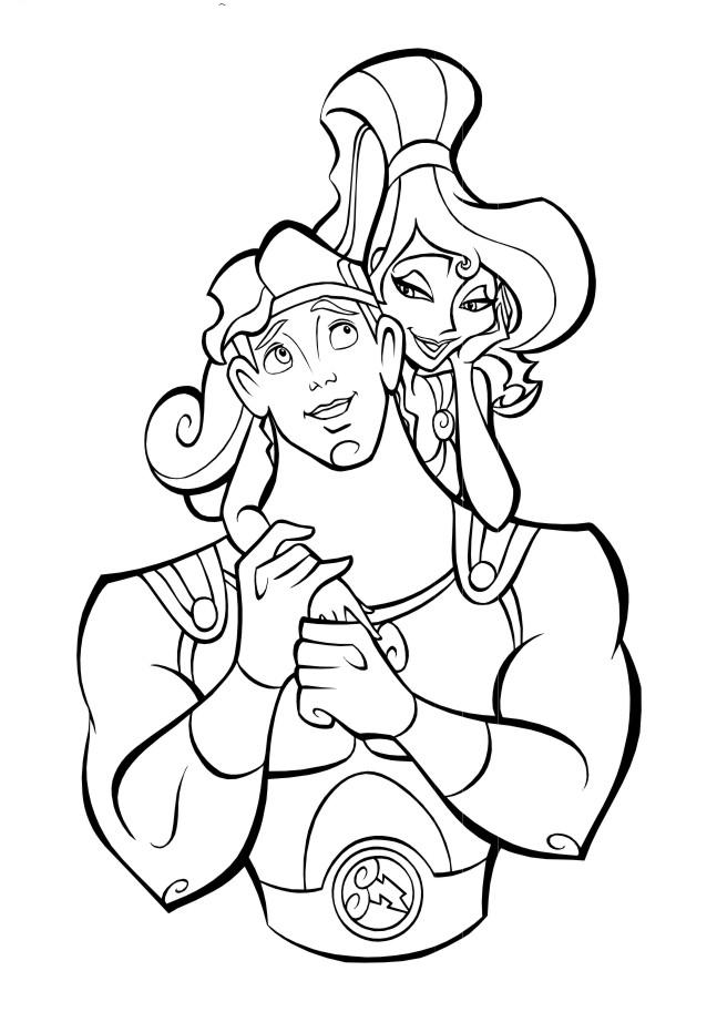 Fisă de colorat cu Hercule de colorat p56