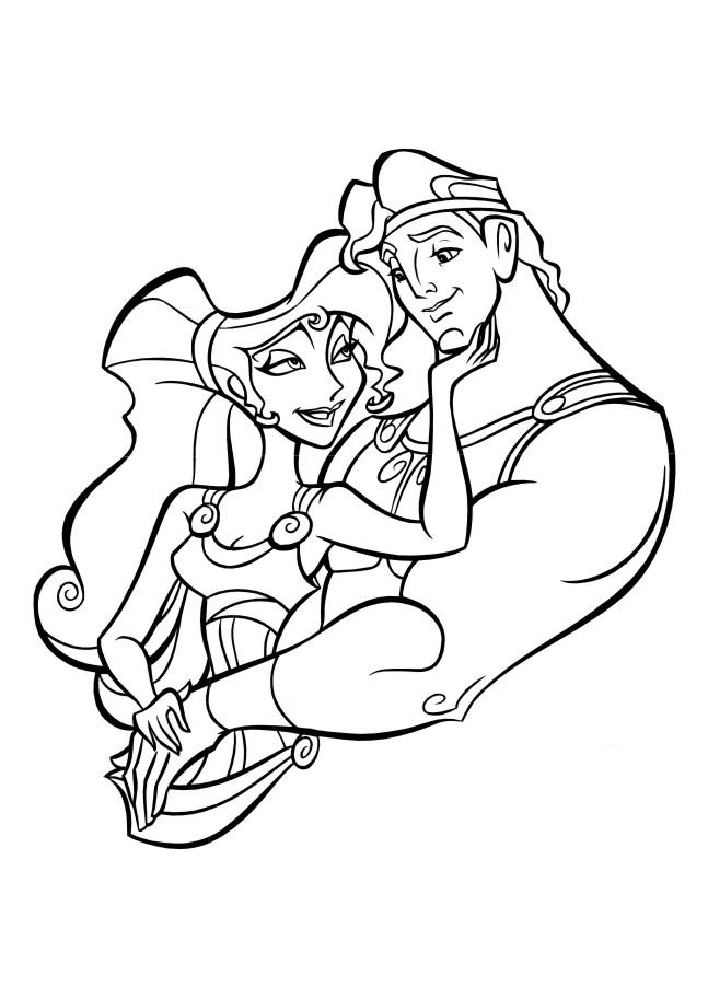 Fisă de colorat cu Hercule de colorat p58