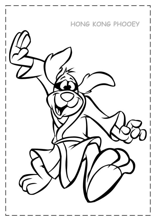 Fisă de colorat cu Hong kong phooey de colorat p07