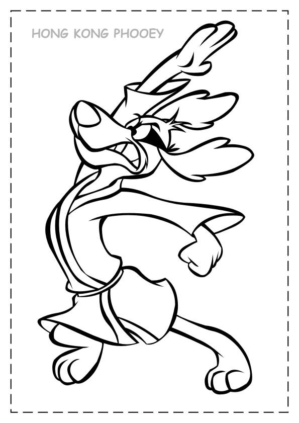 Fisă de colorat cu Hong kong phooey de colorat p10