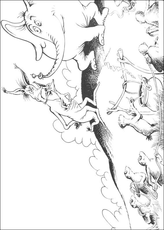 Fisă de colorat cu Horton de colorat p21