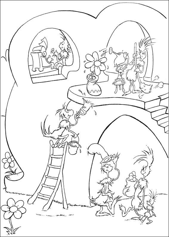 Fisă de colorat cu Horton de colorat p46